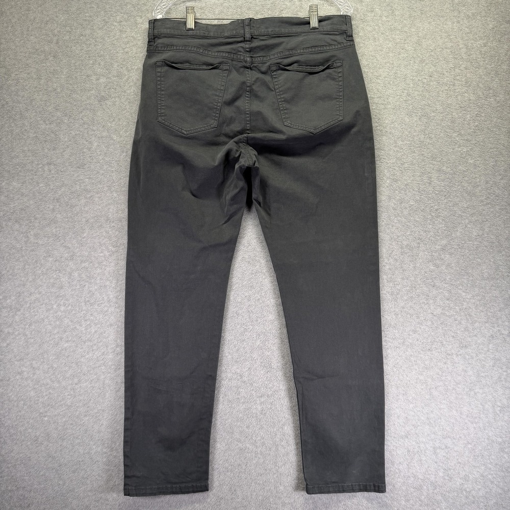 Flint And Tinder Pants Mens 33x30 Gray Chino Tapered Fit Stretch 5-Pocket - Picture 5 of 9